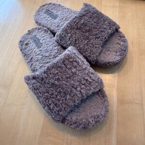 VINCE Faux Fur Slide Slippers